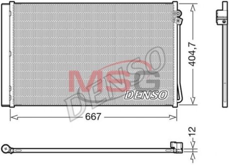 Радиатор кондиционера MB V-Class/Vito "1,6-2,1 "14>> DENSO DCN17062