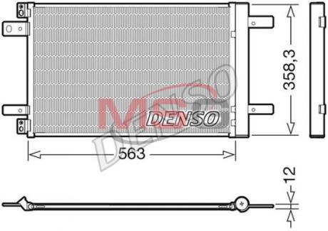 Конденсер кондиціонера DENSO DCN21032