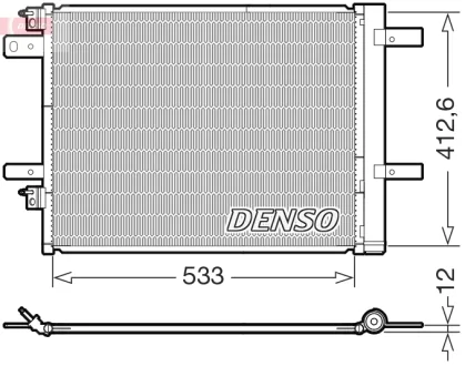 Радіатор кондиціонера DENSO DCN21036