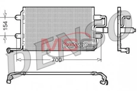 Конденсатор кондиціонера Denso AUDI/SEAT/SUBARU/VW A3/Leon/Legacy/Bora "1,2-3,6 "94>> DENSO DCN32017