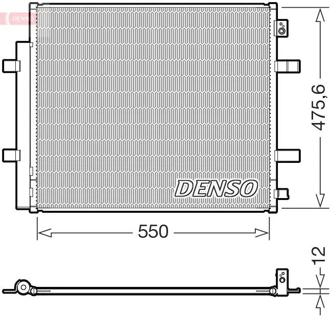 Радіатор кондиціонера DENSO DCN32073 (фото 1)