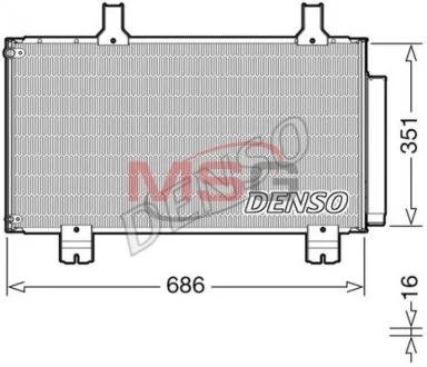 Радиатор кондиционера Denso HONDA Accord "2,0-2,4 "08>> DENSO DCN40028