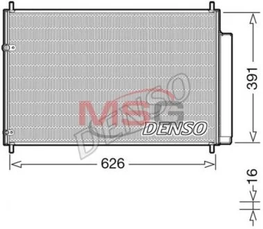 Радиатор кондиционера Denso TOYOTA Auris/Avensis/Corolla/Verso "1,3-2,2 "01-18 DENSO DCN50041