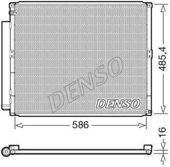 Радиатор кондиционера Denso TOYOTA Land Cruiser "3,0 "02-09 DENSO DCN50113