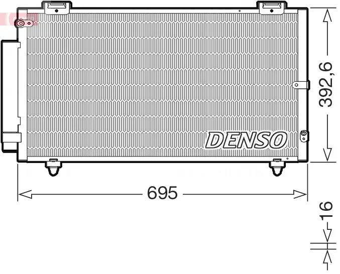 Радіатор кондиціонера DENSO DCN50130 (фото 1)