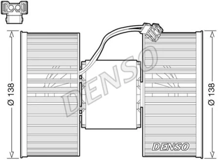 Вентилятор обогревателя Denso BMW X3 "2,0-3,0 "06-11 DENSO DEA05006