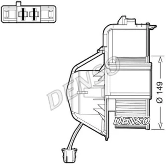 Вентилятор обогревателя Denso BMW X5/X6 "3,0-4,8 "06-14 DENSO DEA05007
