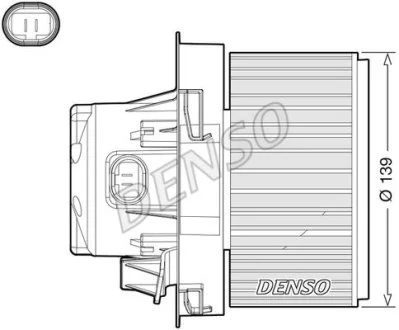Вентилятор обогревателя Denso PEUGEOT 207 "1,4-1,6 "06-15 DENSO DEA21012