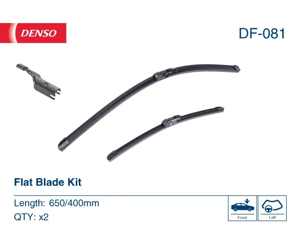 Щітка склоочисника Denso Flat Blade Kit 650мм/400мм DENSO DF081 (фото 1)