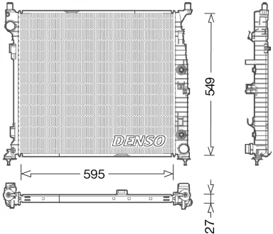 Радіатор охолоджування DENSO DRM17055