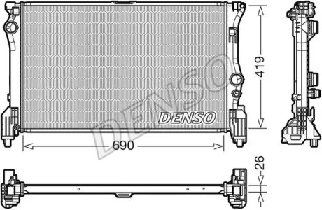 Радиатор Denso MB V-Class/Vito "2,1 "14>> DENSO DRM17112
