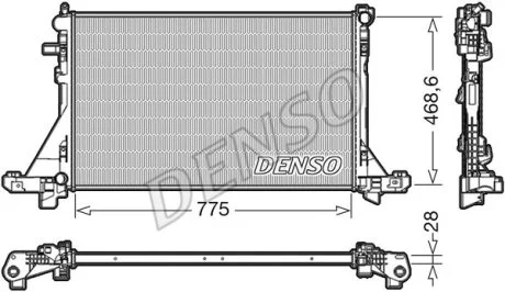 Радіатор Denso NISSAN/OPEL/RENAULT NV400/Movano/Master "2,3 "10>> - знято з виробництва DENSO DRM23093