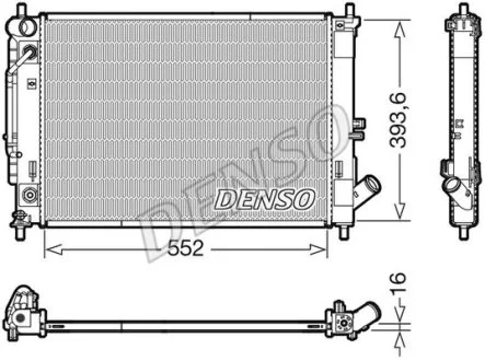 Радиатор Denso HYUNDAI Elantra "1,6 "11-15 DENSO DRM41016