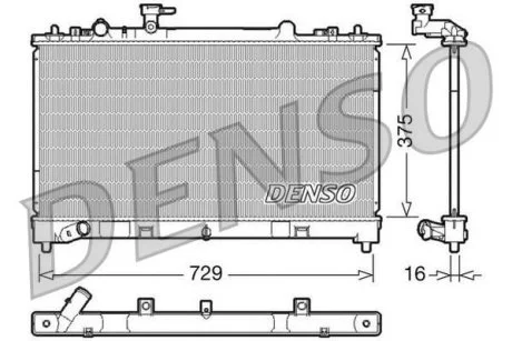 Радиатор DENSO DRM44023