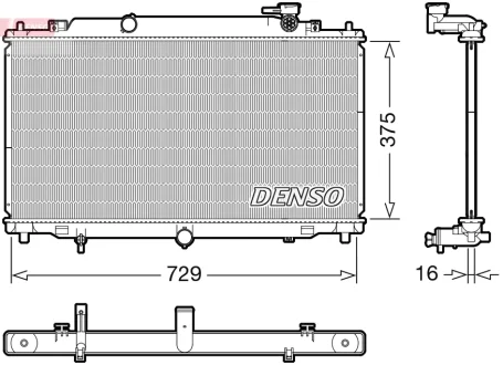 Радиатор Denso MAZDA 6 "2,0-2,5 "12>> DENSO DRM44048