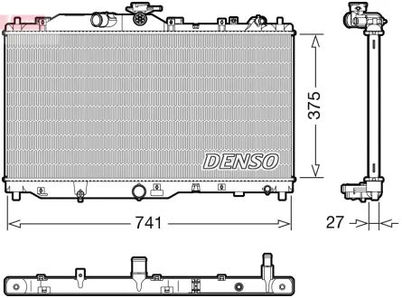 Радіатор Denso MAZDA Cx-3 "1,5 "15-18 DENSO DRM44050