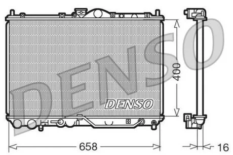 Радиатор охлаждения DENSO DRM45011