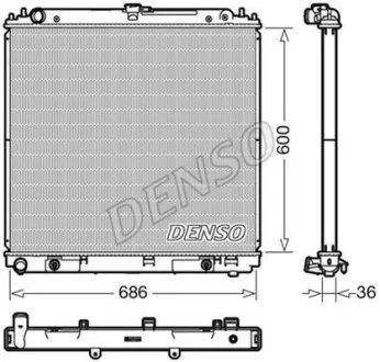 Радіатор двигуна DENSO DRM46042