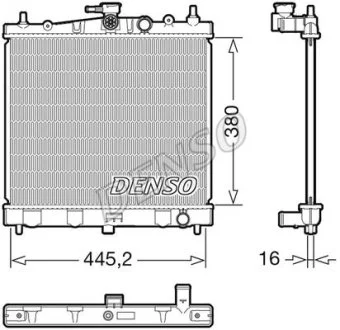 Радиатор Denso NISSAN Note "1,6 "06-12 DENSO DRM46067