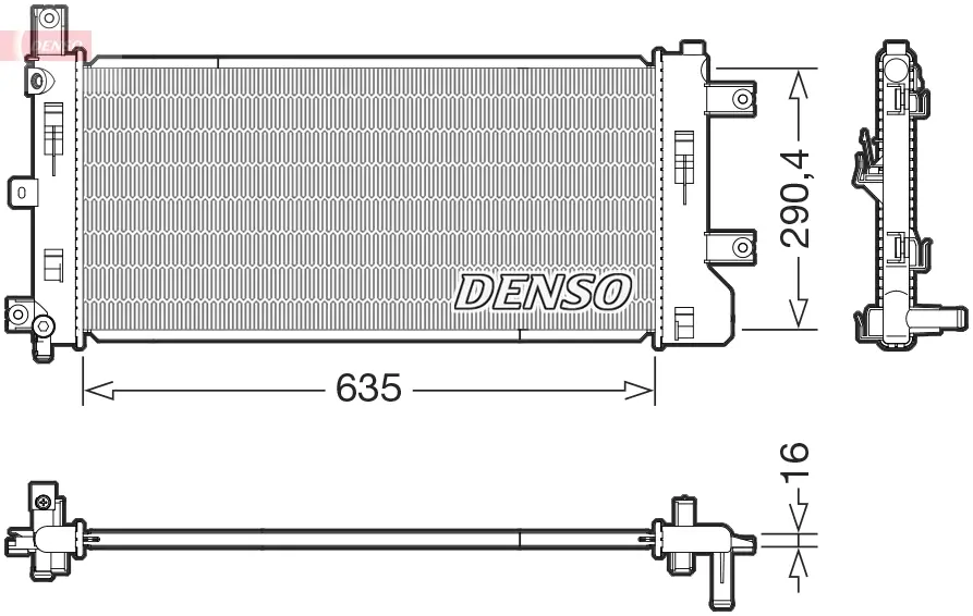 Радіатор Denso NISSAN Leaf EV/NV200 EV "10>> DENSO ="DRM46105" (фото 1)