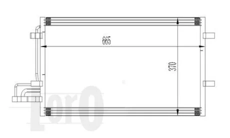 Радиатор кондиционеракондиціонера FOCUS C-MAX/FOCUS II 1.6i/1.4 i 16V 03- DEPO 017-016-0015