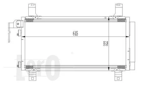 Радиатор кондиционера MZ 6(02-)1.8 i 16V(+) DEPO 030-016-0007