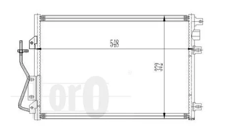 Радіатор кондиціонера Kangoo 1.2/1.4/1.5/1.6 i/DCI 97- DEPO 042-016-0011
