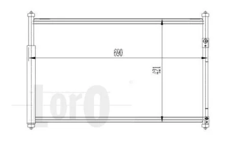 Радиатор кондиционера GRAND VITARA / ESCUDO (JT) (05-) 1.6 i 16V DEPO 050-016-0003