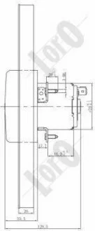 Вентилятор радиатора Galaxy 1.9 TDI 95-06 DEPO 053-014-0018