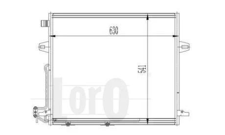 Радиатор кондиционеракондиціонера GL/ML-CLASS W 164 06- DEPO 054-016-0008