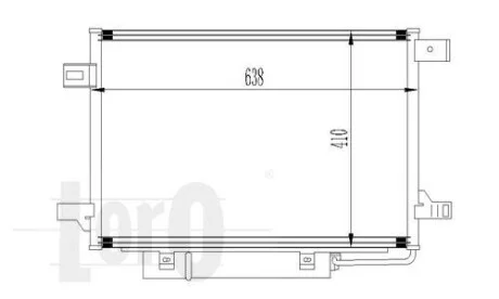Радіатор кондиціонера W169/W245 04-12 DEPO 054-016-0017