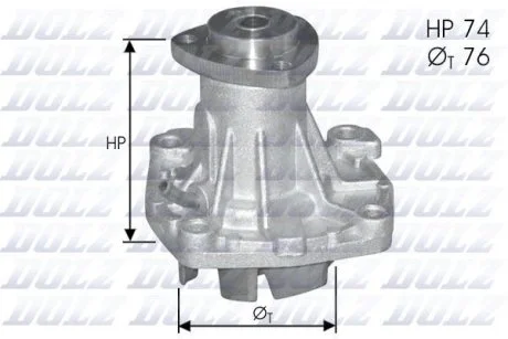 Помпа Dolz CHRYSLER/JEEP/ROVER/VAUXHALL Grand Voyager/Cherokee/825/Frontera "2,5-3,1 "90-02 DOLZ A341ST