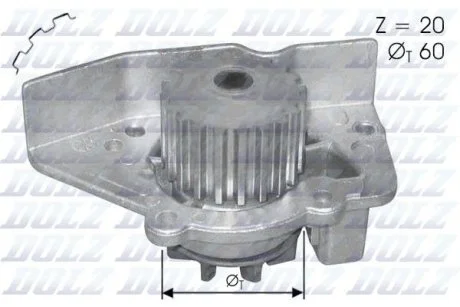 Водяная помпа(насос) DOLZ N406