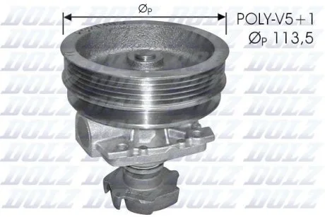 Помпа Dolz FIAT/LANCIA Ritmo/Dedra "1,1-1,6 "77-99 DOLZ S218