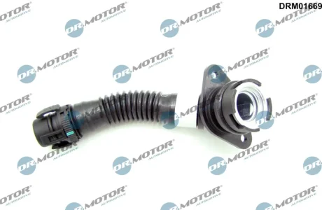 Шланг вентиляции пластиковый с фитингами. DR.MOTOR DRM01669