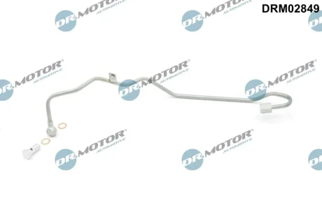 Трубка турбокомпрессора ДВЗ (чорний метал) DR.MOTOR DRM02849