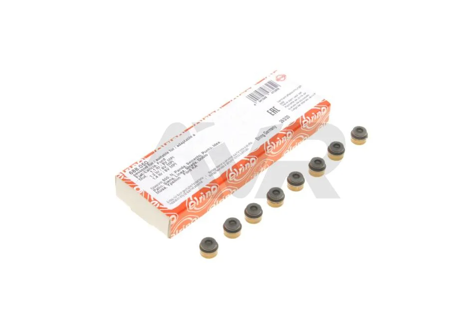 Сальник клапана (впуск/випуск) Fiat Doblo 1.2/1.4 00- (5x7.8/11x8) (к-кт 8шт) ELRING 688.050 (фото 1)