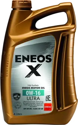 Олія ДВЗ 0W-16 ENEOS X ULTRA API SN/SN Plus, ILSAC GF-6B, 4л, синт. Eneos EU0020301N (фото 1)