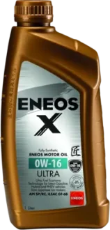 Олія ДВЗ 0W-16 ENEOS X ULTRA API SN/SN Plus, ILSAC GF-6B, 1л, синт. Eneos EU0020401N