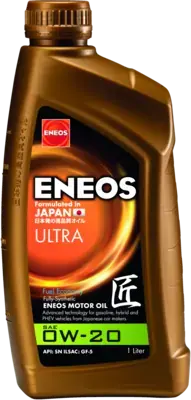 Олія ДВЗ 0W-20 ENEOS ULTRA API SM, ILSAC GF-5, 1л, синт. Eneos EU0021401N (фото 1)