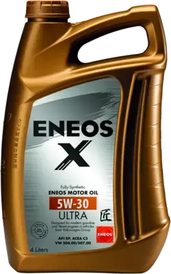 Олія ДВЗ 5W-30 ENEOS X ULTRA API SP/SN Plus, ACEA C3, VW 504.00/507.00, 4л, синт. Eneos EU0025301N (фото 1)