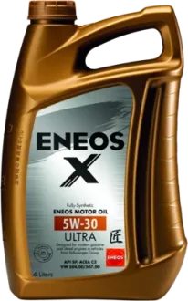 Олія ДВЗ 5W-30 ENEOS X ULTRA API SP/SN Plus, ACEA C3, VW 504.00/507.00, 4л, синт. Eneos EU0025301N