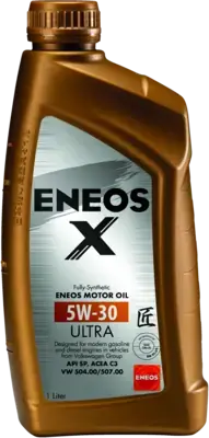 Олія ДВЗ 5W-30 ENEOS X ULTRA API SP/SN Plus, ACEA C3, VW 504.00/507.00, 1л, синт. Eneos EU0025401N (фото 1)