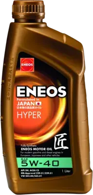 Олія ДВЗ 5W-40 ENEOS HYPER API SN, ACEA C3, GM Dexos 2, 1л, синт. Eneos EU0031401N (фото 1)