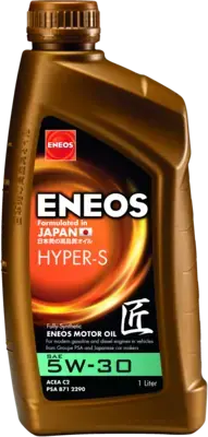 Олія ДВЗ 5W-30 ENEOS HYPER-S PSA B712290, ACEA C2, 1л, синт. Eneos EU0034401N (фото 1)