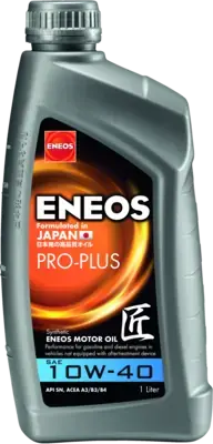Олія ДВЗ 10W-40 ENEOS PRO-PLUS API SN, ACEA A3/B4, 1л, синт. Eneos EU0041401N (фото 1)