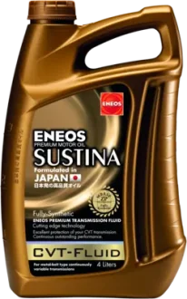 Олія трансміс. ENEOS SUSTINA CVT-Fluid (для варіаторів з металевим ременем та ланцюгом), 4л, синт. Eneos EU0109301N