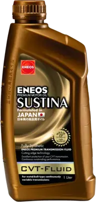 Олія трансміс. ENEOS SUSTINA CVT-Fluid (для варіаторів з металевим ременем та ланцюгом), 1л, синт. Eneos EU0109401N (фото 1)
