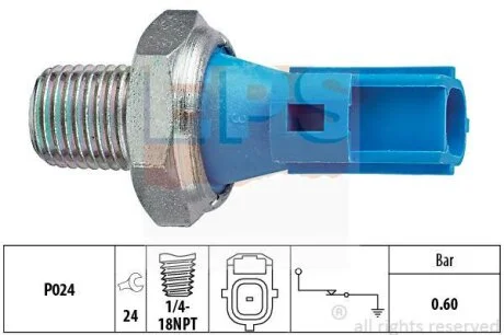 Датчик тиску оливи Ford Transit 2.4D 00-06 (0.6 bar) EPS 1.800.147