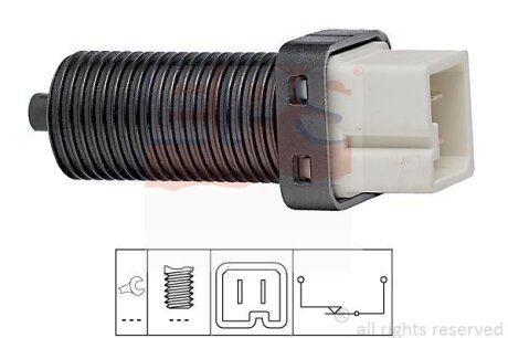 Датчик педалі гальма Peugeot 405/505/605 81- (2 конт.) EPS 1.810.070